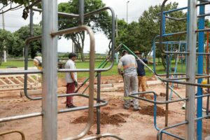 Investimento de R$ 1,45 Milhão: Reforma da Praça Central de Santa Maria Avança