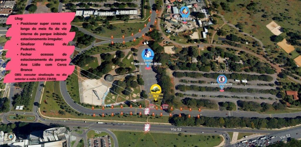 Trânsito DF: Bloqueios para implosão da Torre Palace e eventos neste fim de semana