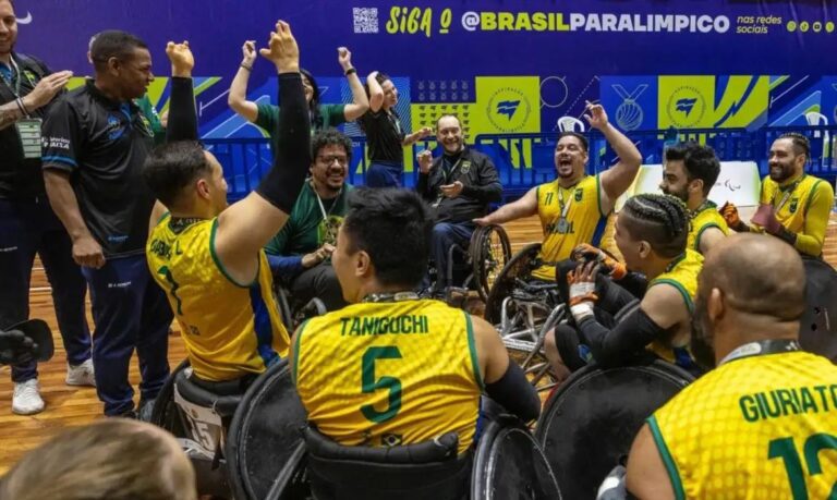 Brasil conquista título internacional de rúgbi em cadeira de rodas