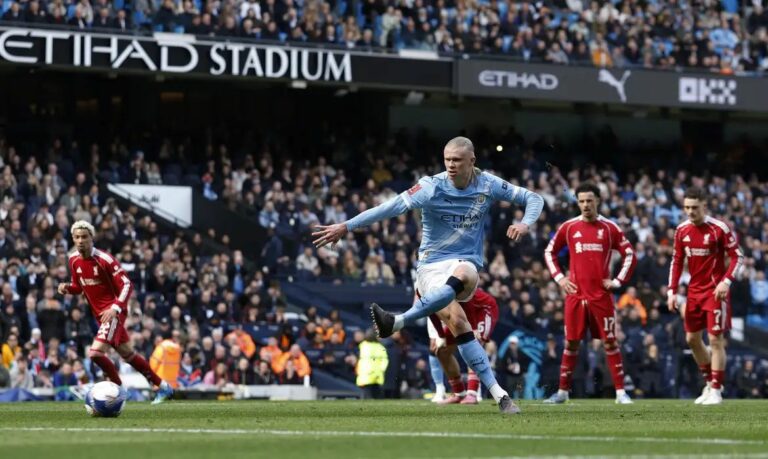 Haaland brilha e Manchester City goleia Liverpool na Copa da Inglaterra