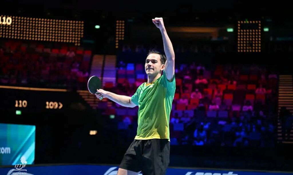 Hugo Calderano avança às semifinais da Copa do Mundo de Tênis de Mesa