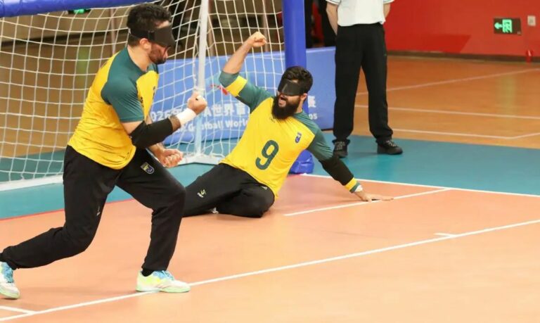 Brasil goleia Ucrânia e avança à semifinal do Mundial de Goalball na China