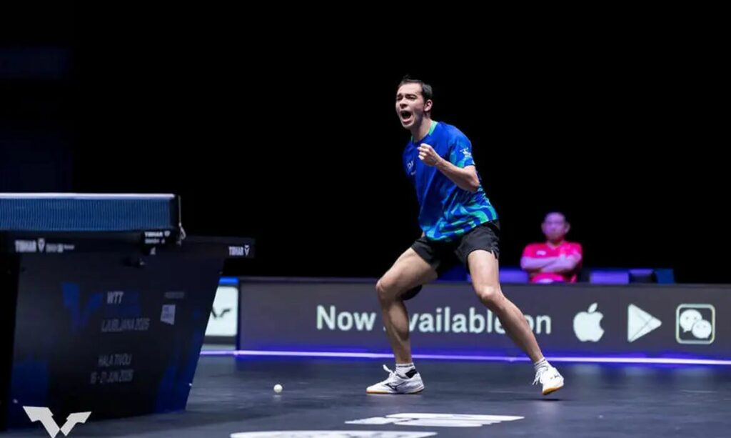 Hugo Calderano é superado na final do WTT da Eslovênia